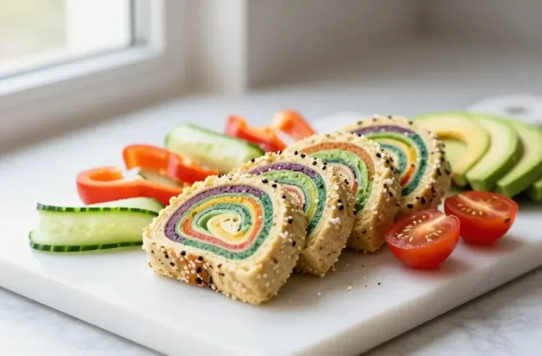 Veggie Hummus Pinwheel Roll-Ups: Crunchy, Creamy Bites
