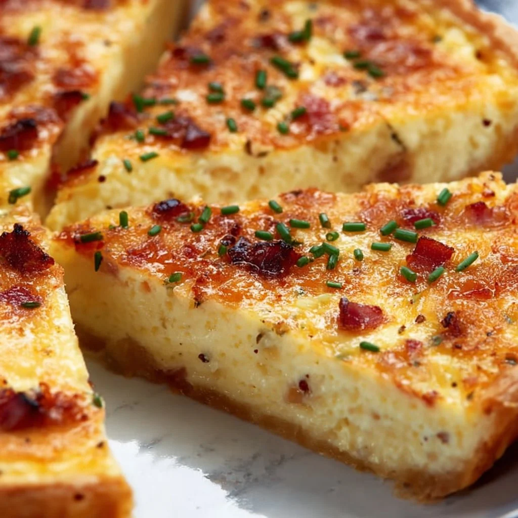 Delicious Lorraine Quiche with crispy crust and savory filling