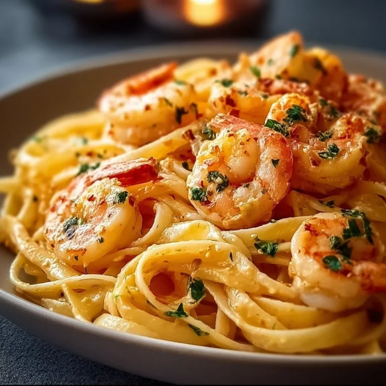 Delicious Marry Me Shrimp Pasta with shrimp, herbs, and creamy sauce