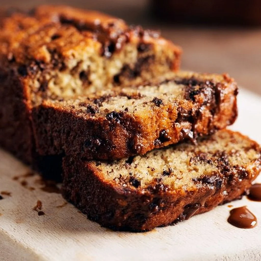 MOIST Chocolate Chip Banana Bread