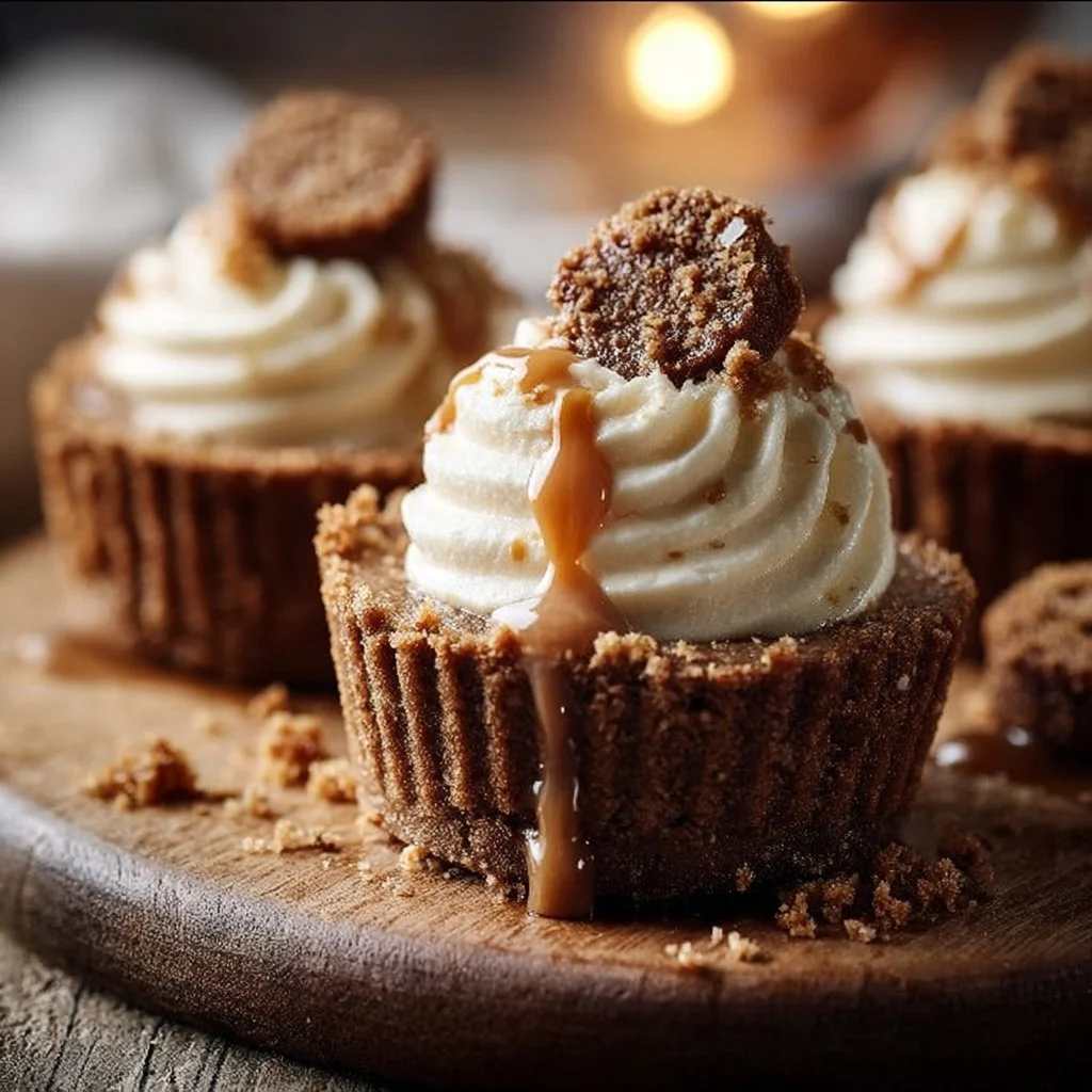 No-Bake Gingerbread Cheesecake Cups