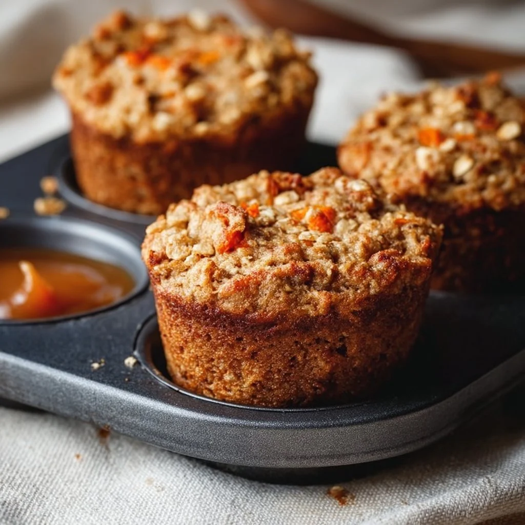 One-Bowl Healthy Oatmeal Carrot Muffins