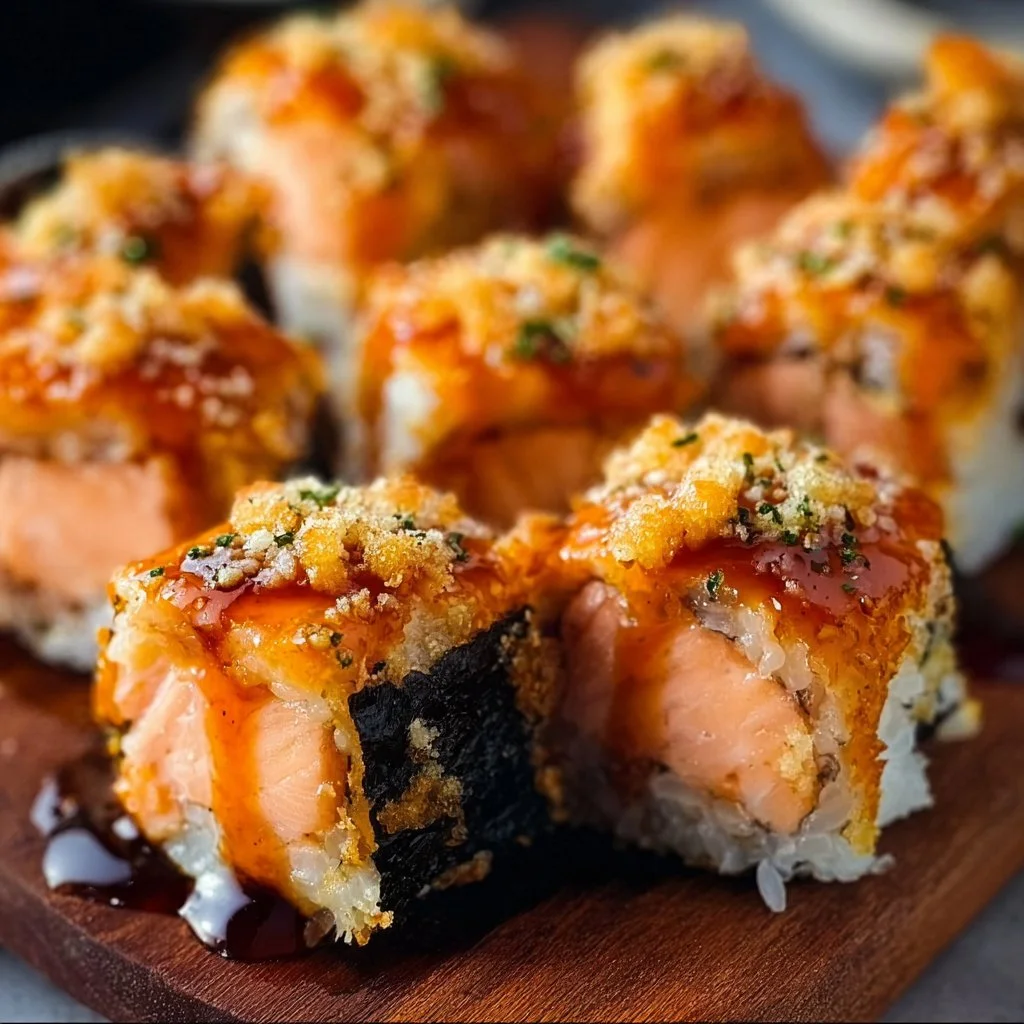 Oven-Baked Salmon Sushi Bites