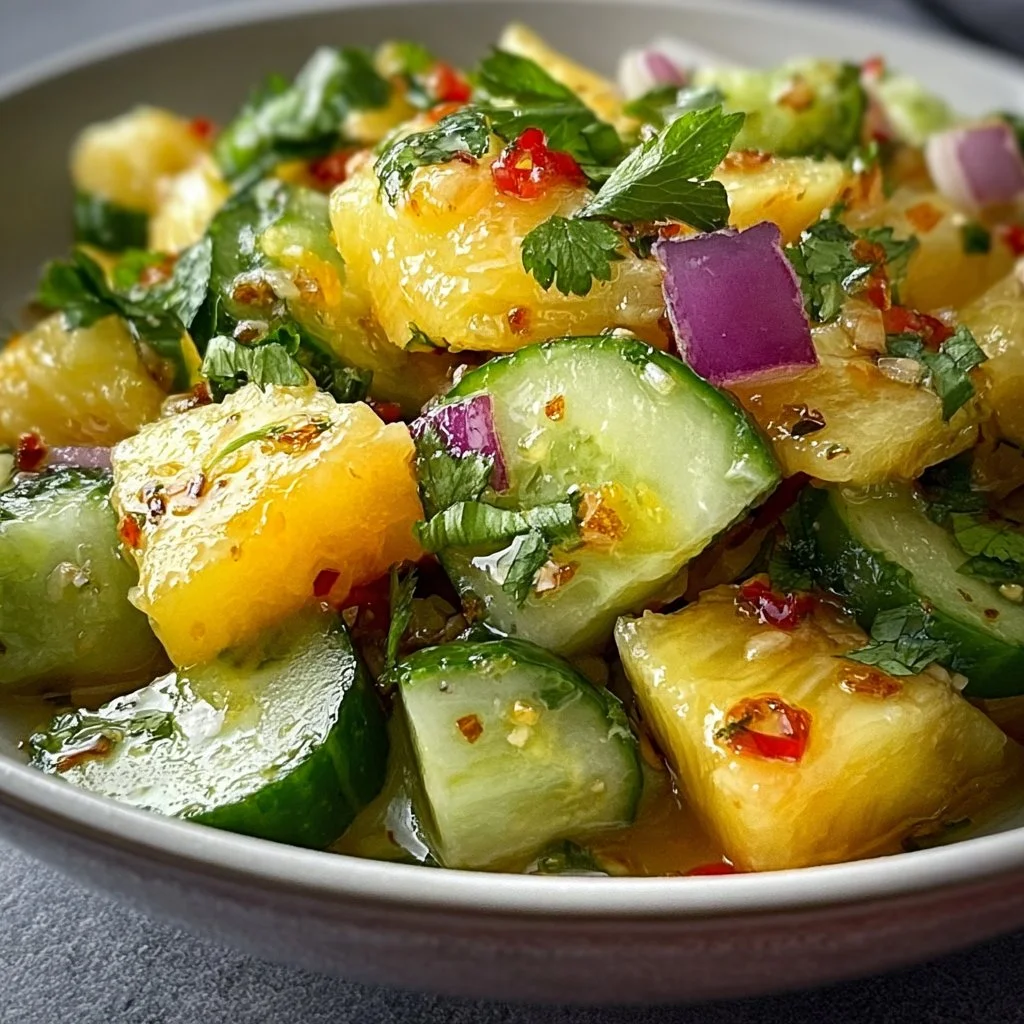 Pineapple Cucumber Salad