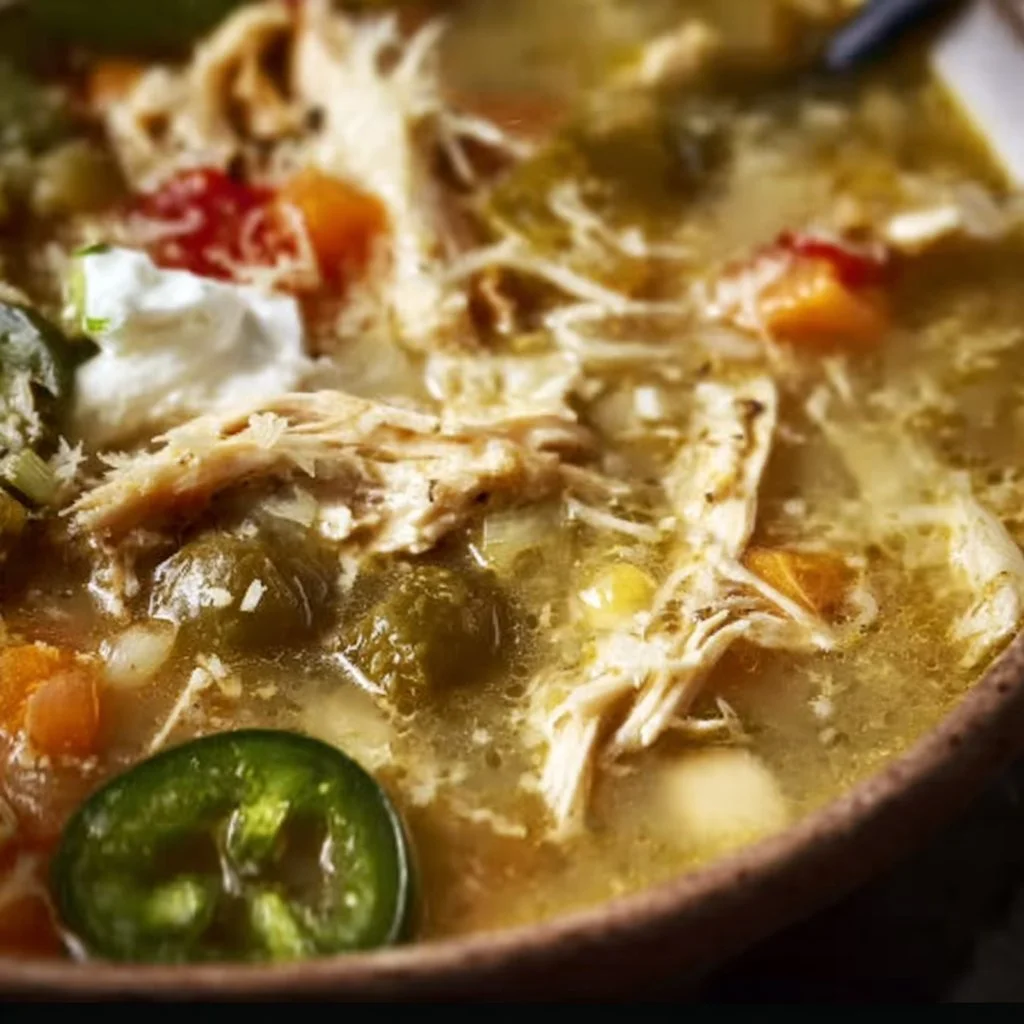 Rich, Hearty Green Chicken Chili Soup (Dairy-Free) - Well Seasoned Studio