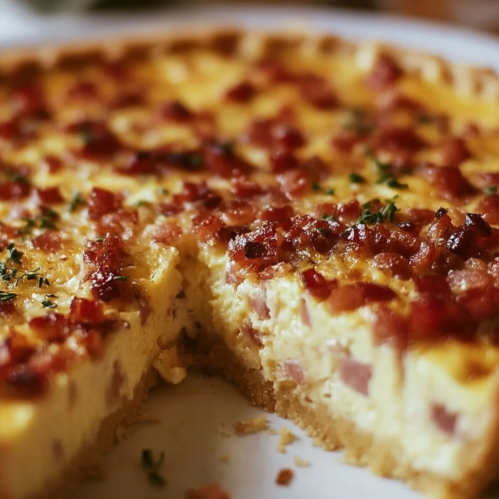 Savory Bacon and Cheese Quiche