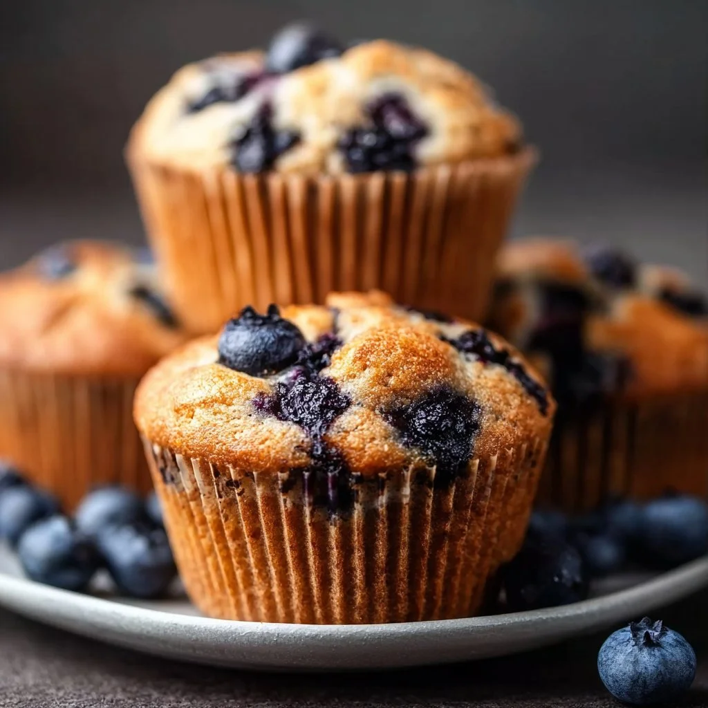 Skinny blueberry muffins, healthy and flavorful baked treat
