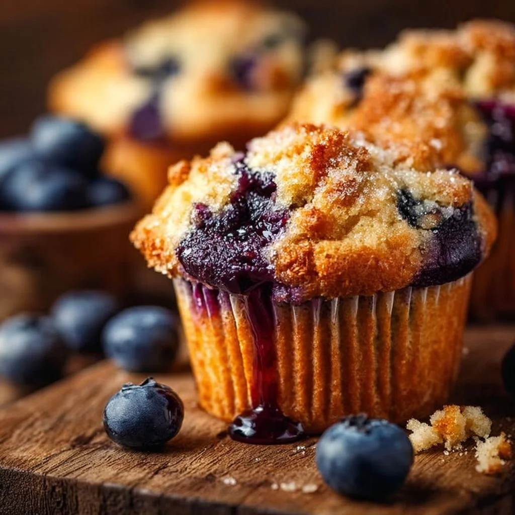 Skinny Blueberry Muffins
