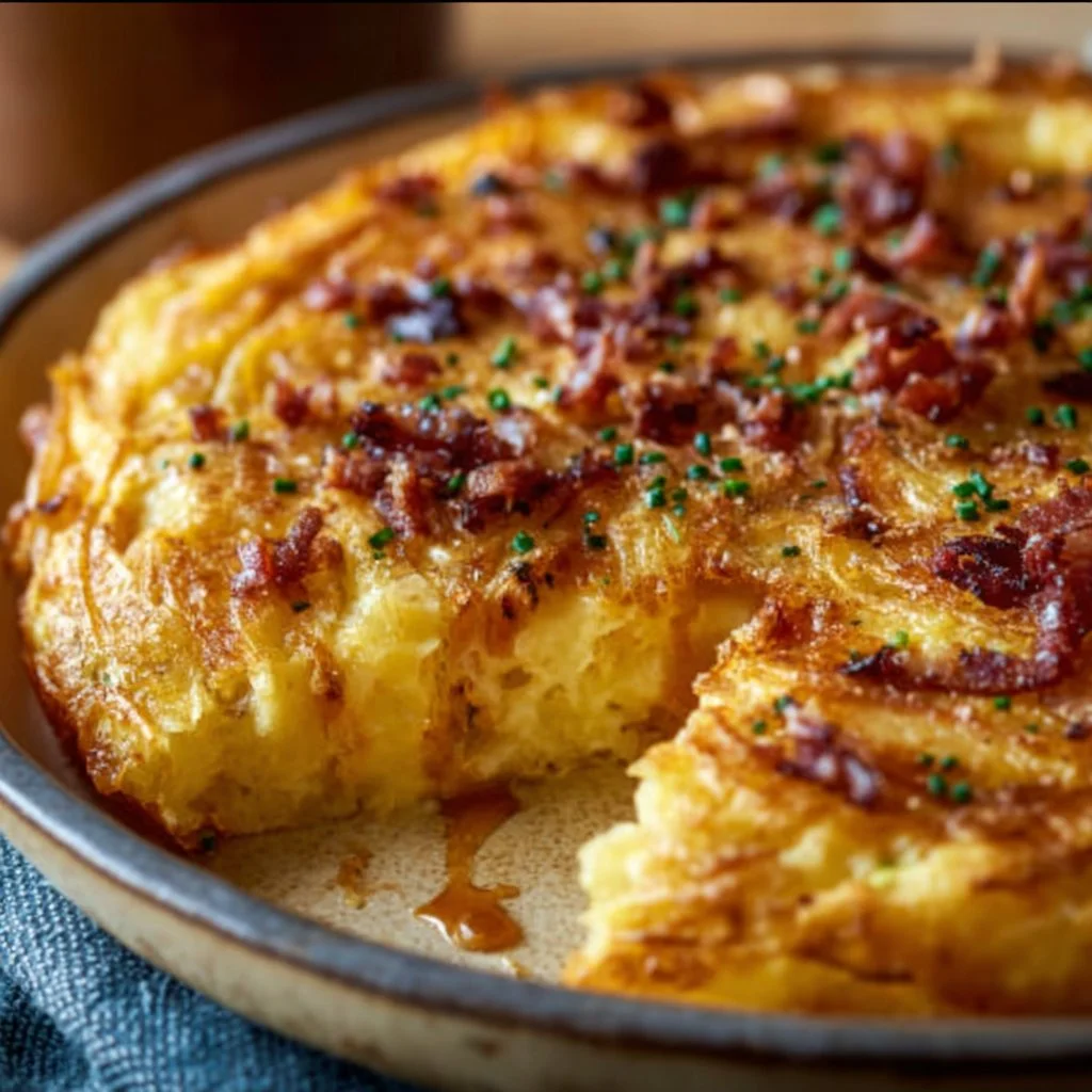 Smashed Potato Crusted Quiche