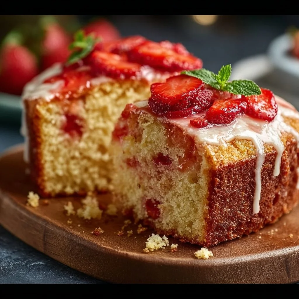 Strawberry Pound Cake