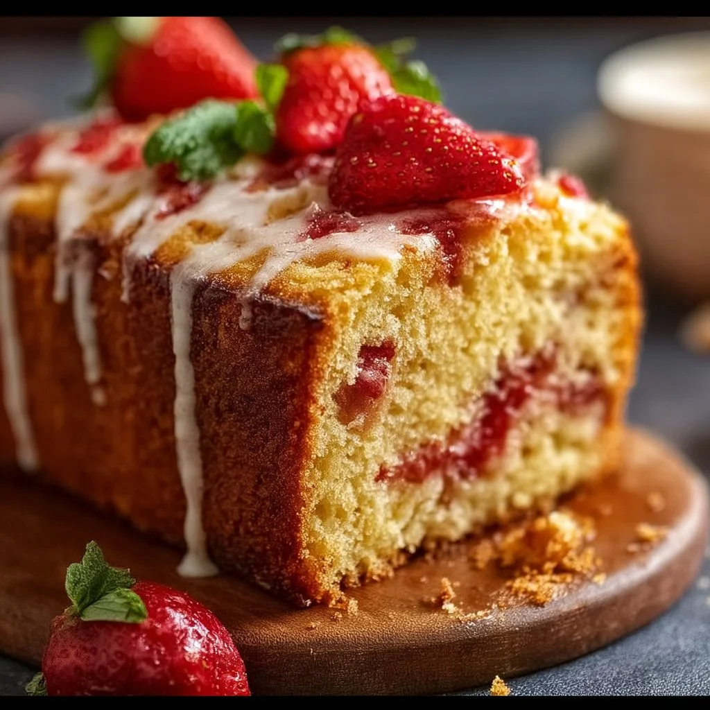 Strawberry Pound Cake