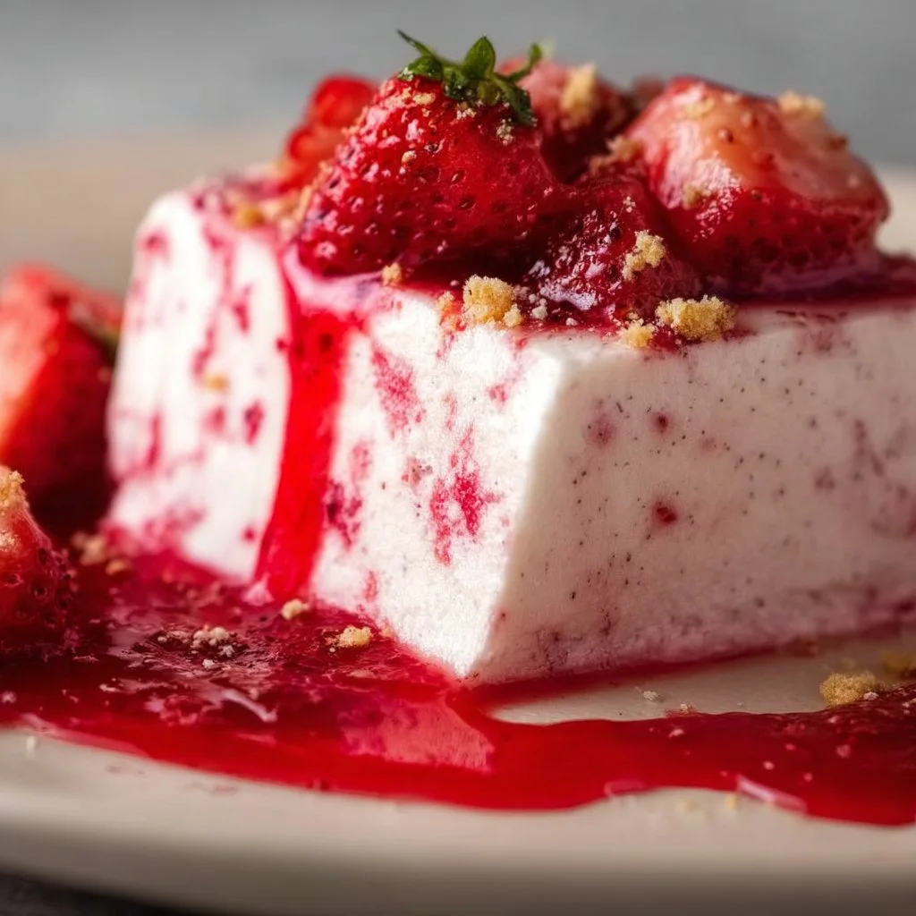 Triple Strawberry Semifreddo