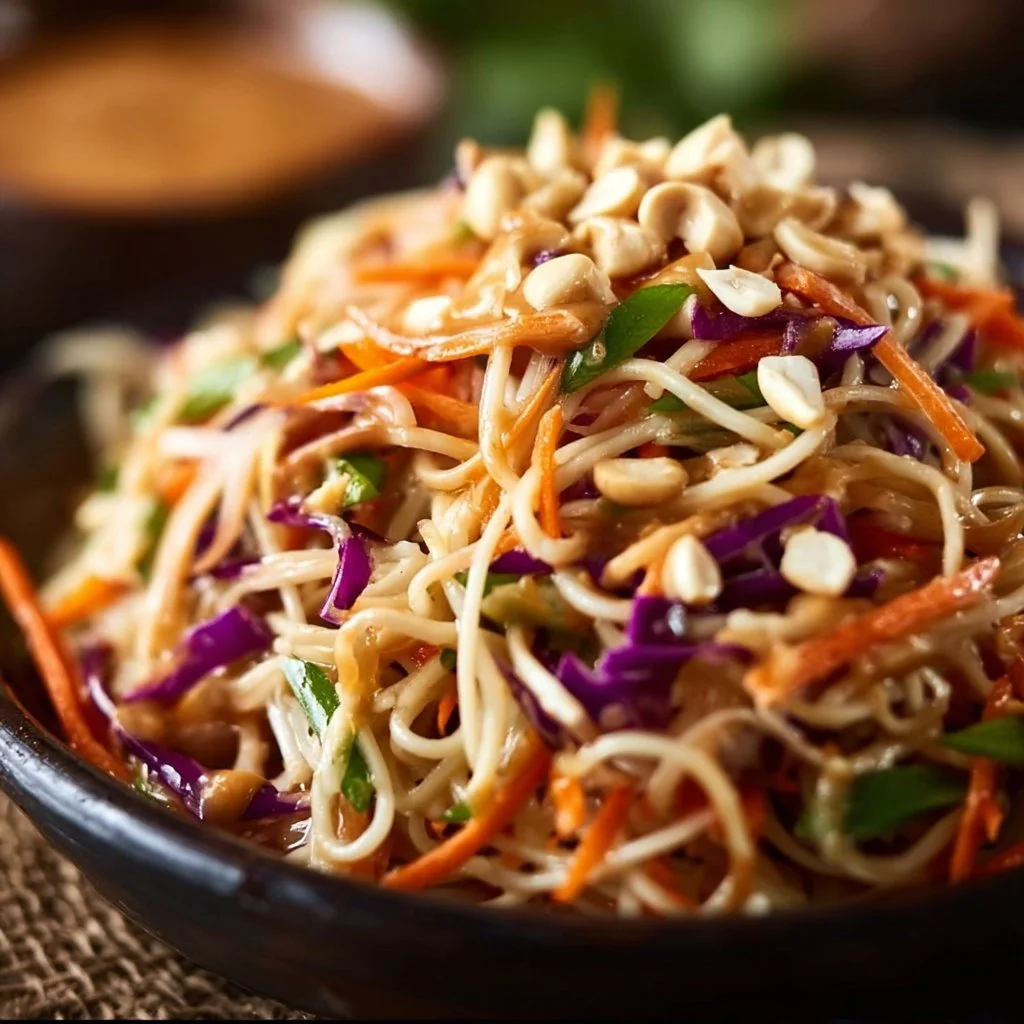Asian Noodle Salad with Peanut Dressing
