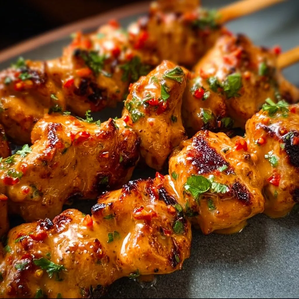 Bang Bang Chicken Skewers