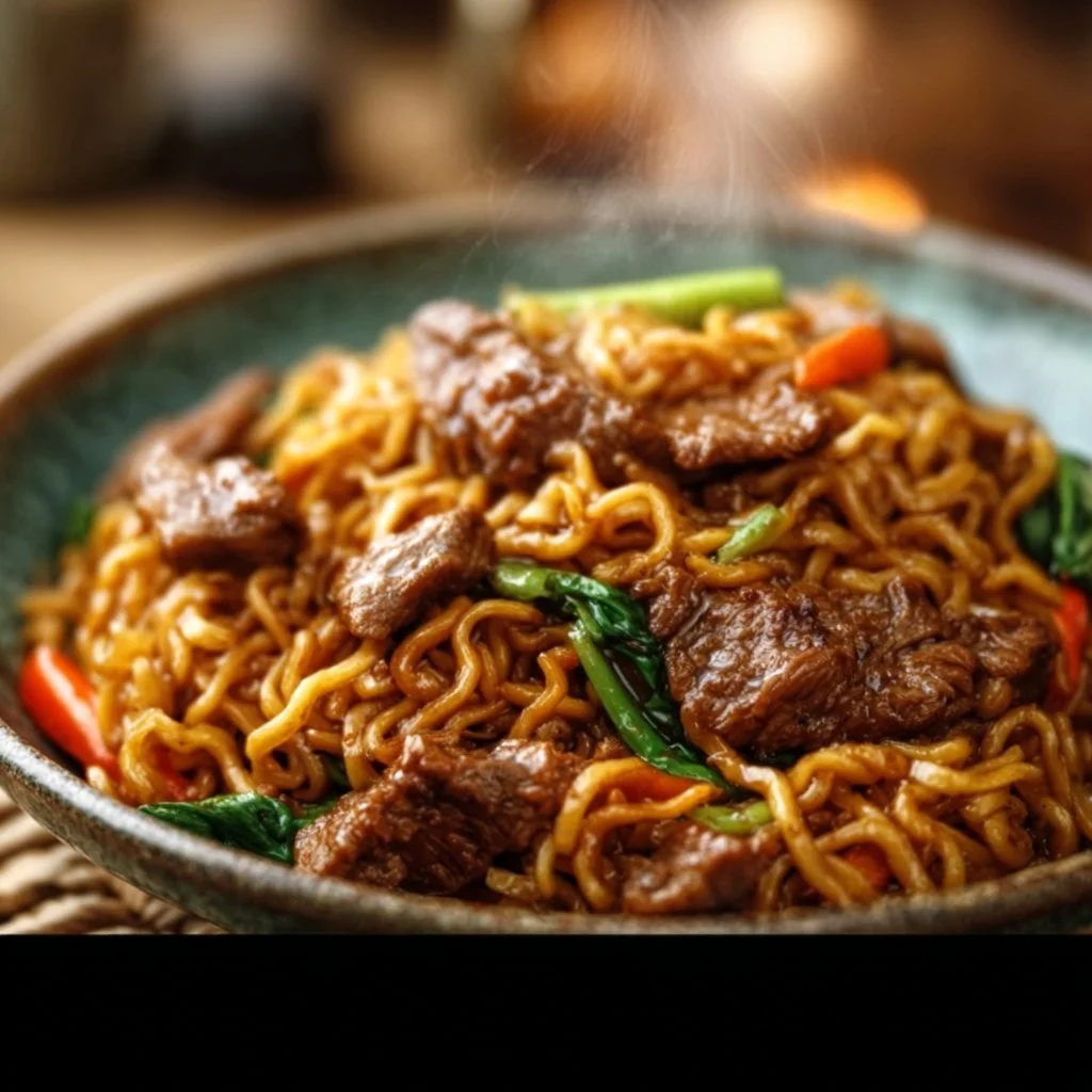 Beef Pan-Fried Noodles