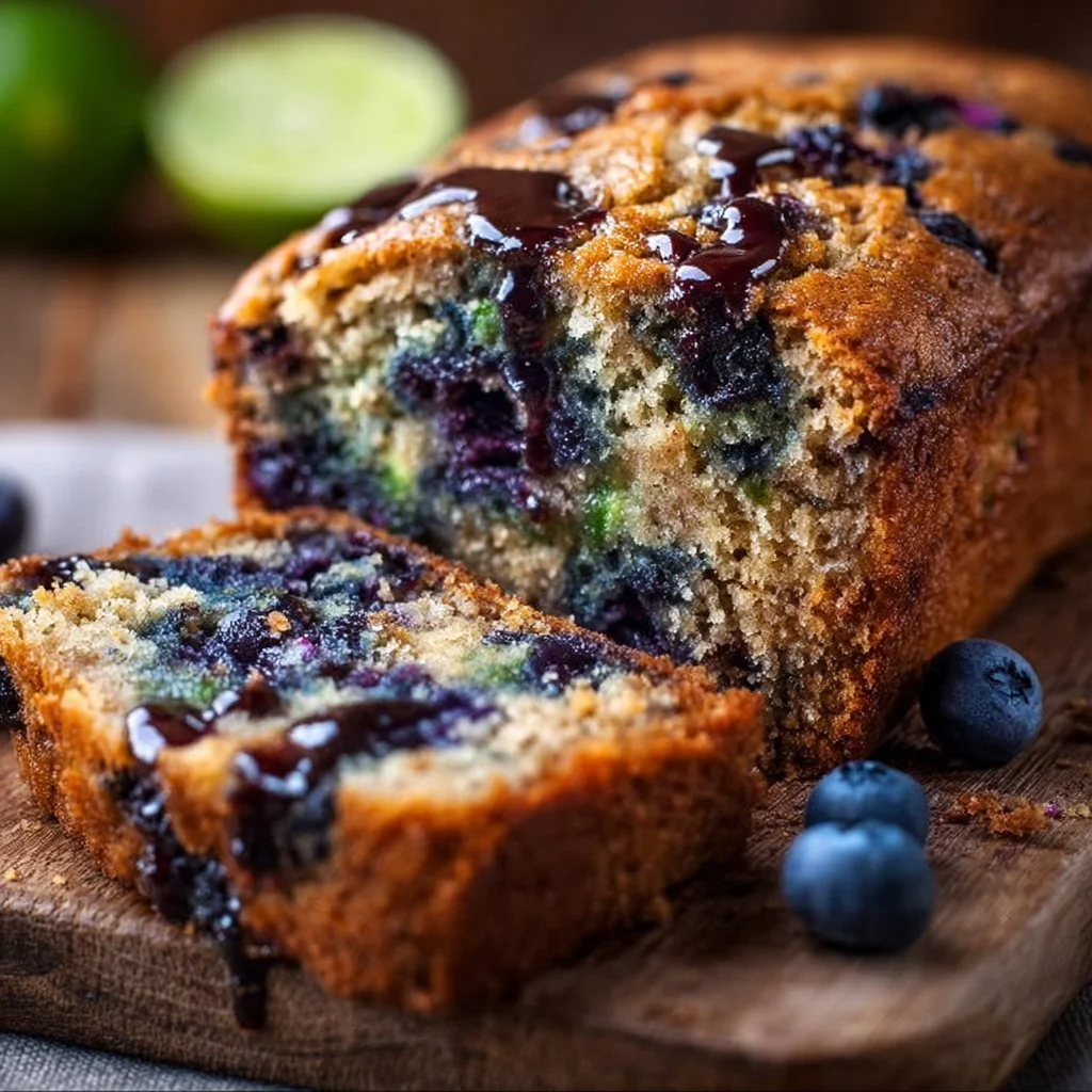 Blueberry Banana Zucchini Bread