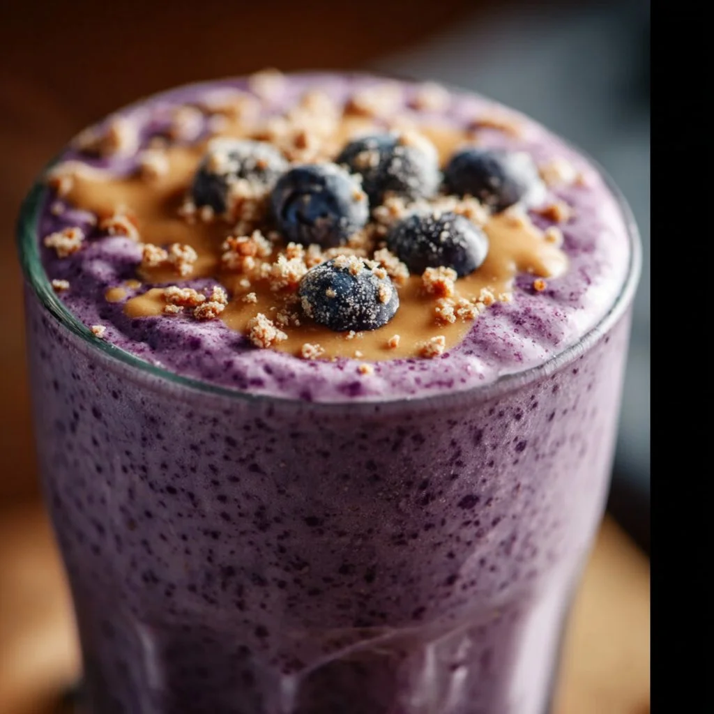Blueberry Peanut Butter Smoothie