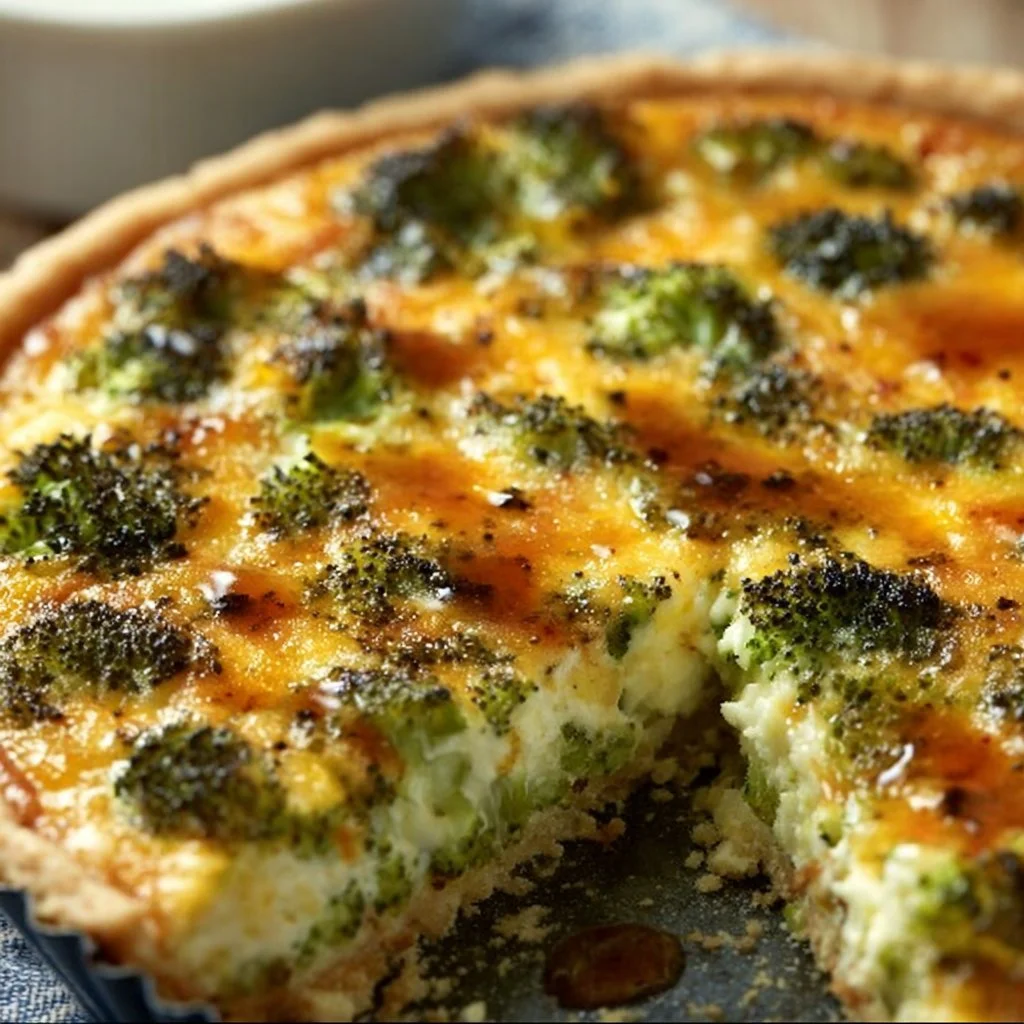 Broccoli and Cheese Quiche
