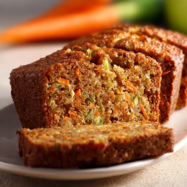 Delicious Carrot Apple Zucchini Bread made with fresh ingredients