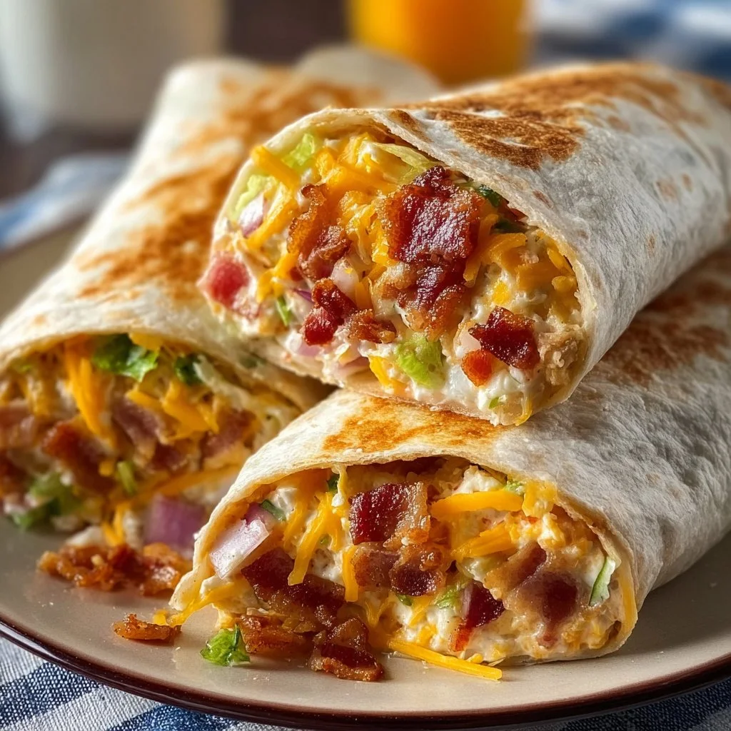 Cheesy Bacon Ranch Wraps