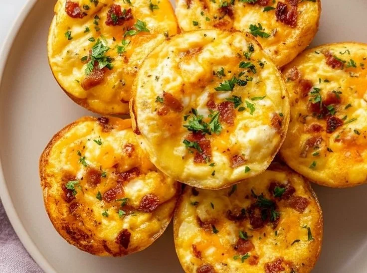Cheesy Muffin Tin Cottage Cheese Egg Bites