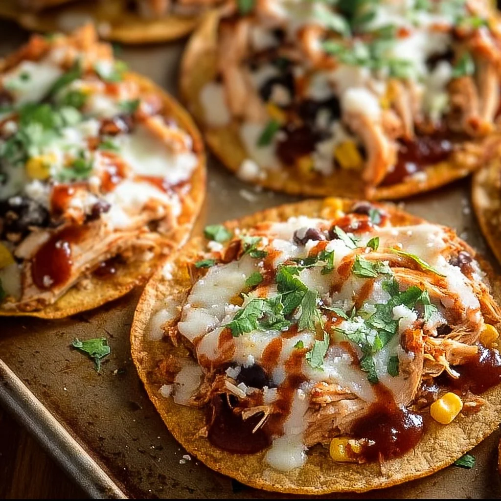 Crispy Rotisserie Chicken Tostadas