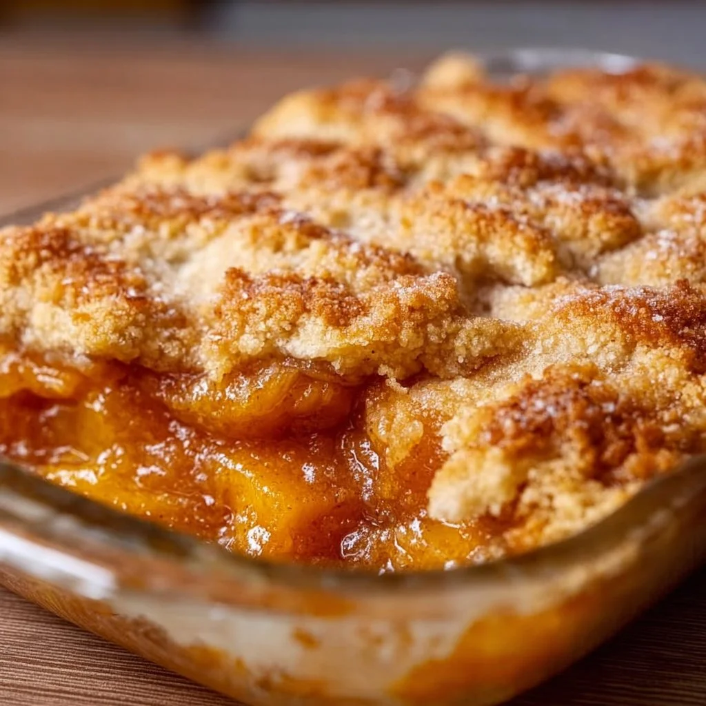 Easy Triple Crust Peach Cobbler