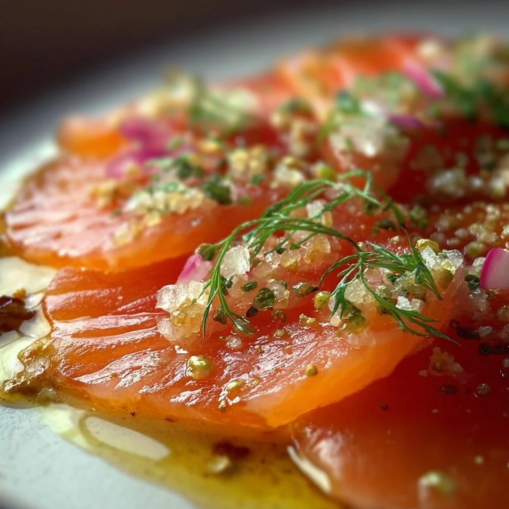 Fresh, Delectable Raw Salmon