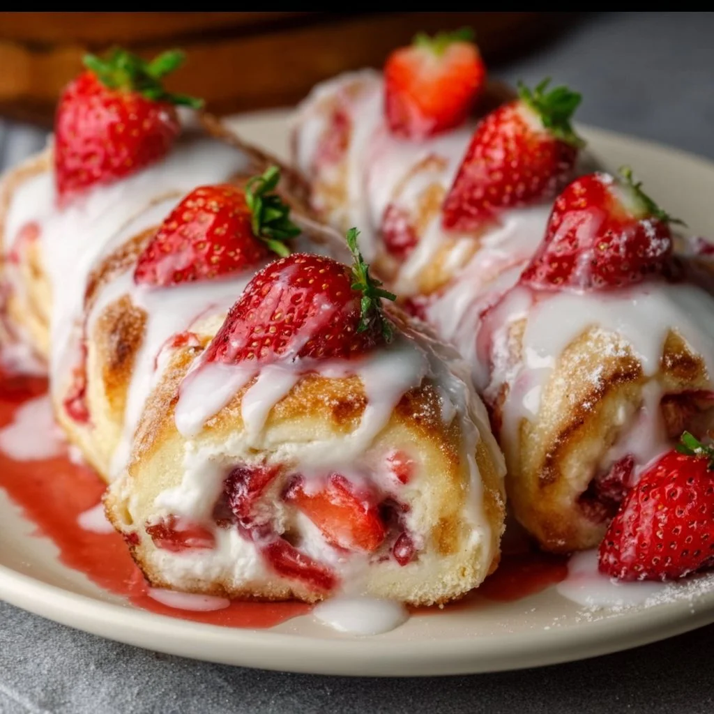 Fresh Strawberry Rolls