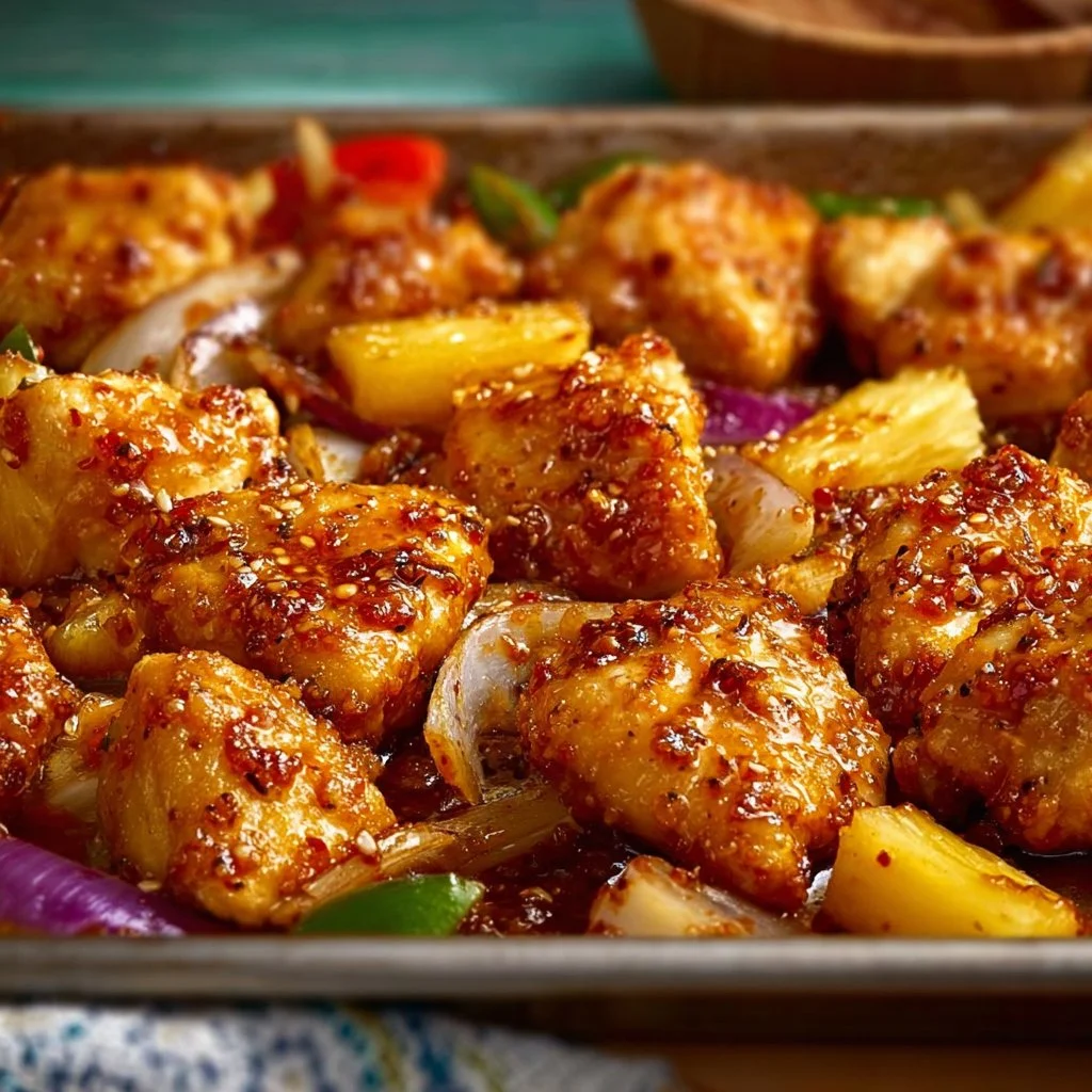 Hawaiian Chicken Sheet Pan