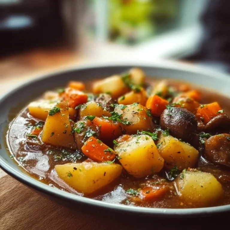 Delicious Irish vegetarian stew packed with fresh vegetables and herbs