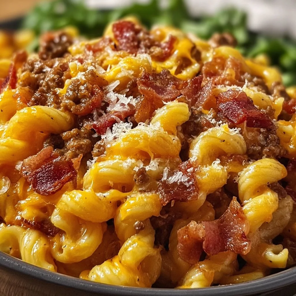 Loaded Bacon Cheeseburger Pasta