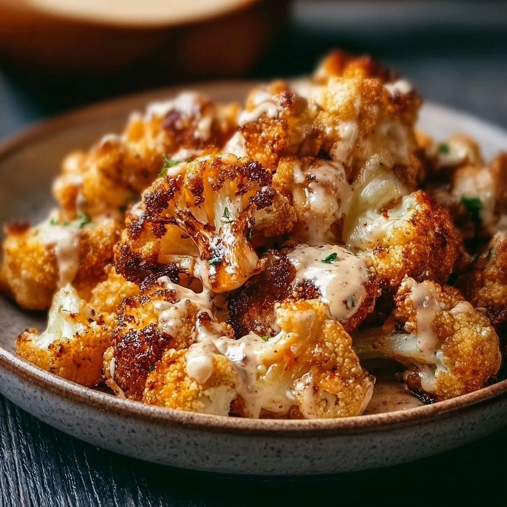 Moroccan Cauliflower with Tahini-Honey