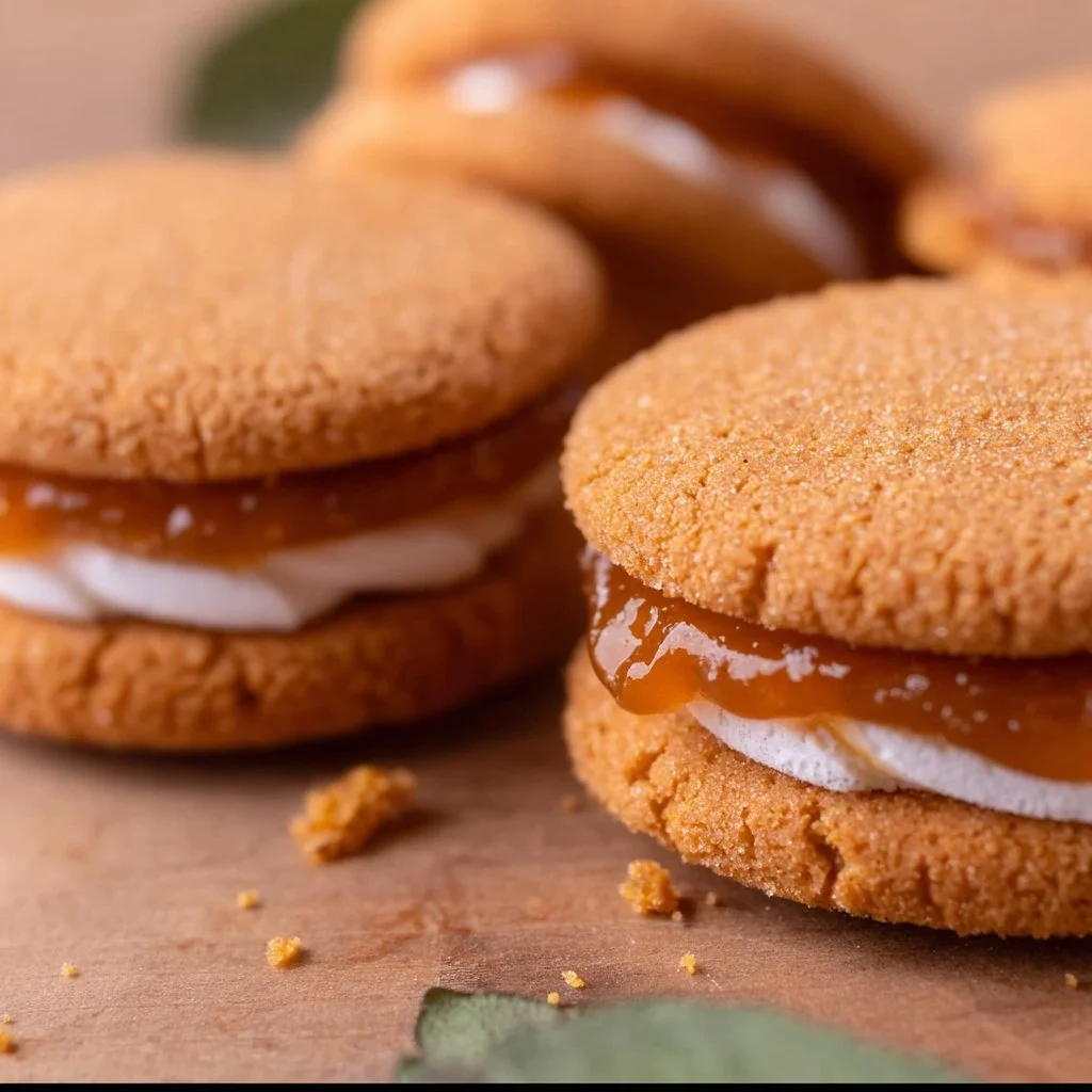 Orange Vanilla Sandwich Cookies