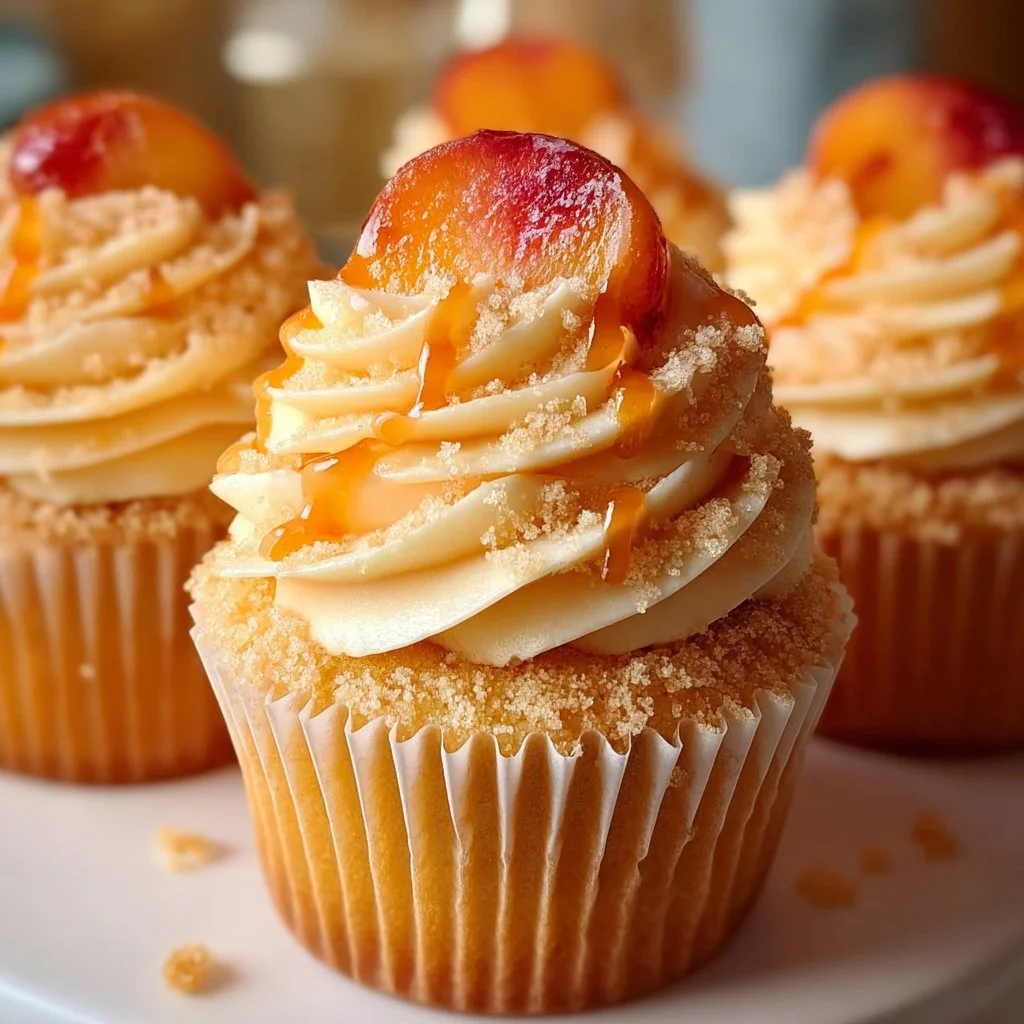 Peach Bellini Cupcakes