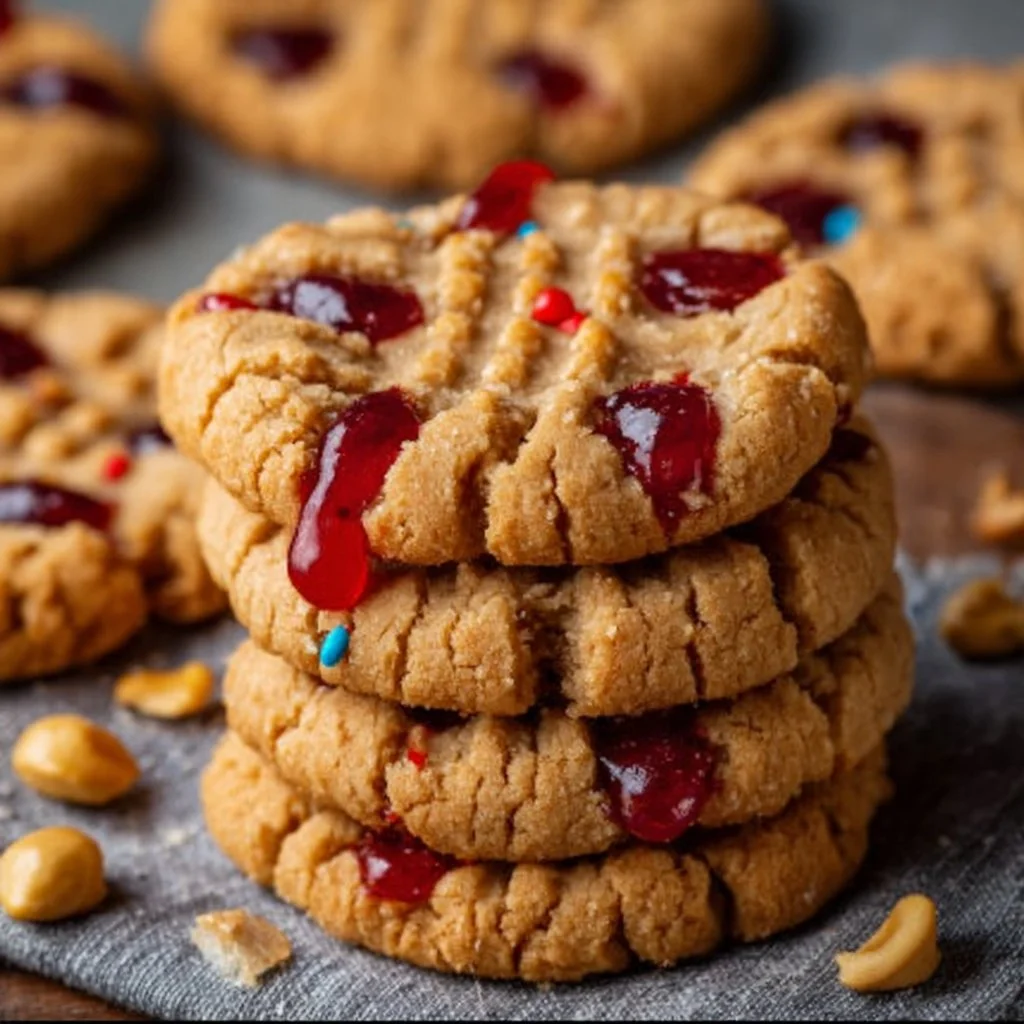 Peanut Butter and Jelly Cookies