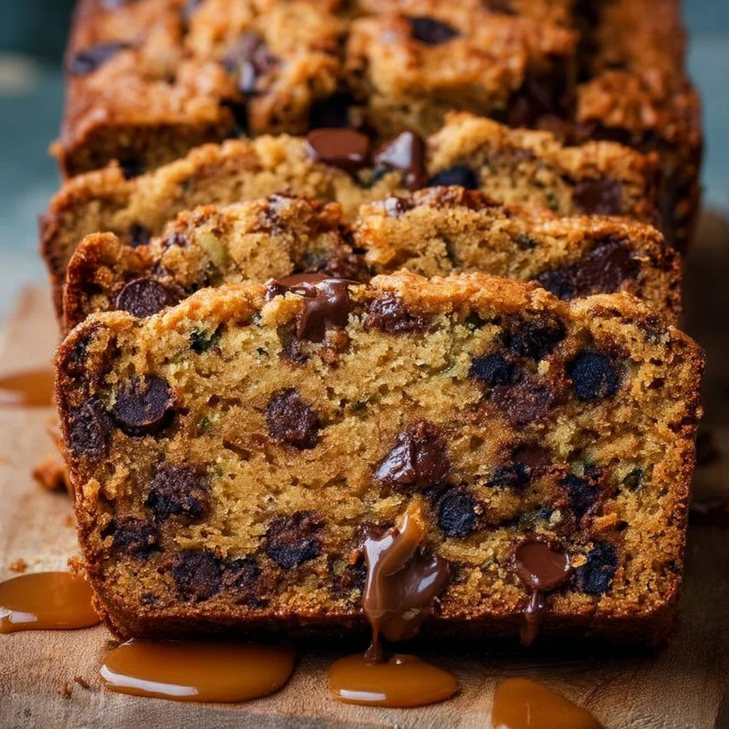 Peanut Butter Chocolate Chip Zucchini Bread