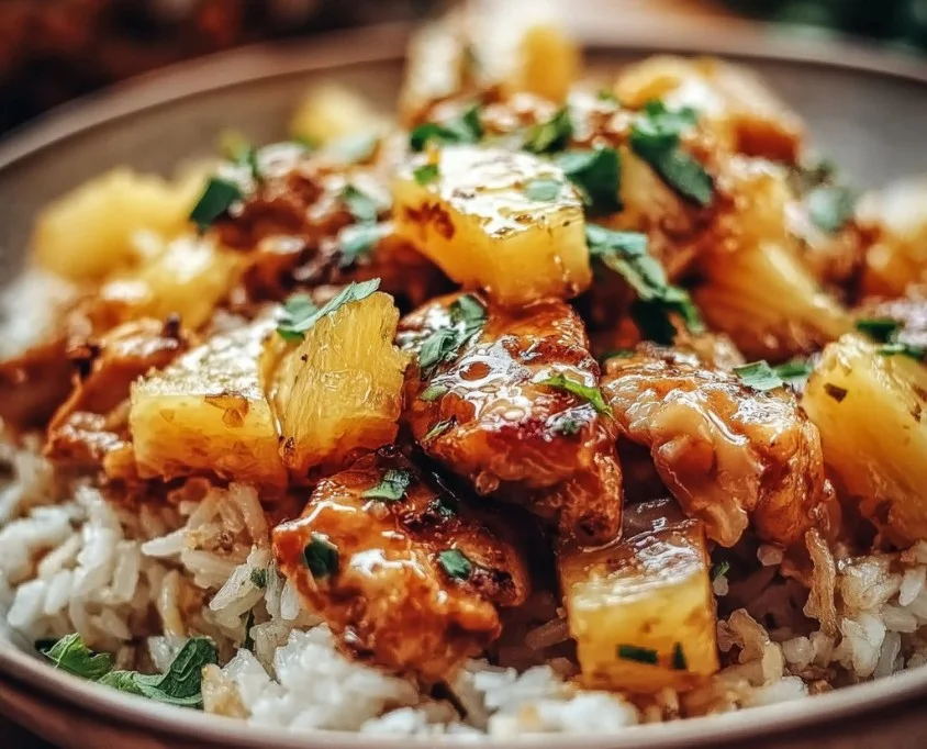 Pineapple Chicken and Rice
