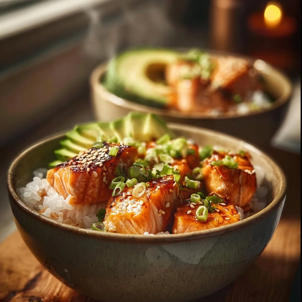 Salmon Rice Bowls