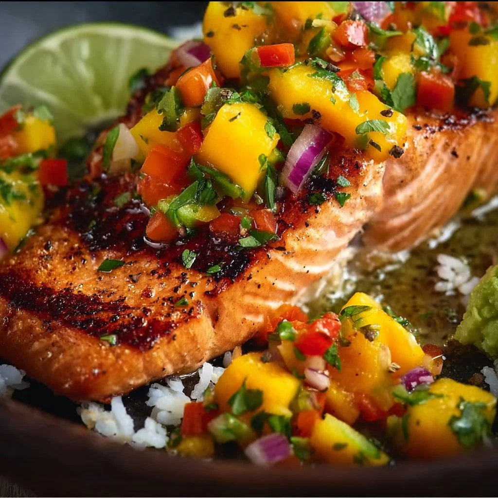 Salmon with Mango Salsa