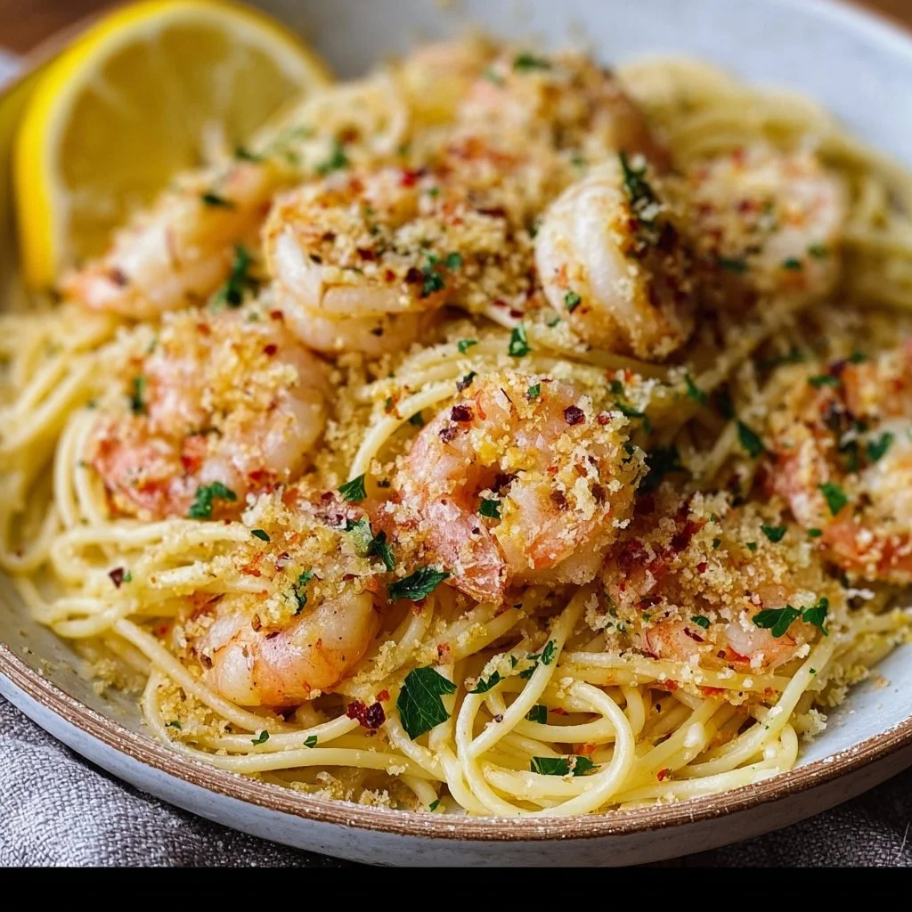 Shrimp Scampi Pasta with Lemon and Garlic