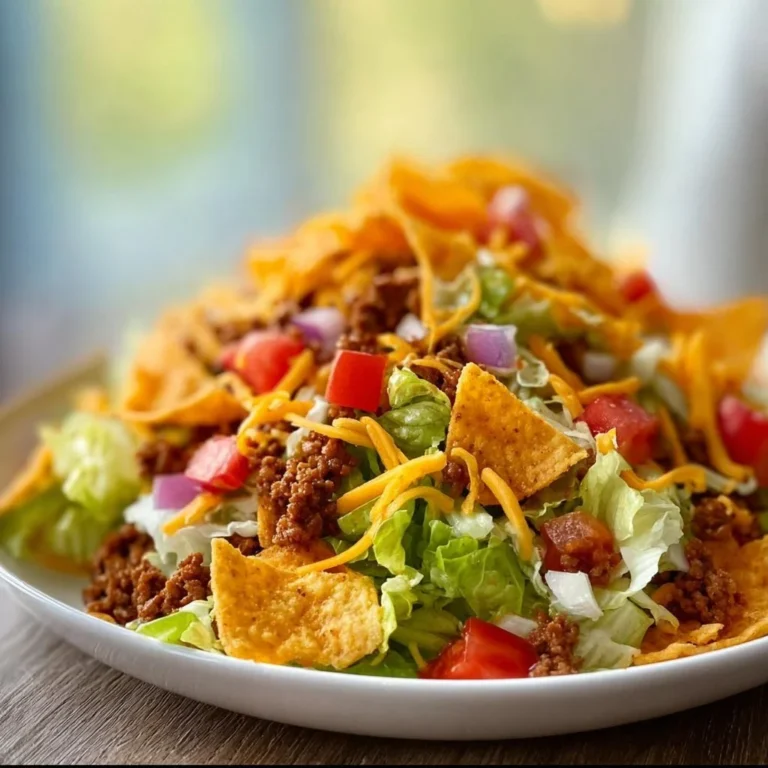 Delicious Simple Doritos Taco Salad with fresh ingredients and crunchy tortilla chips