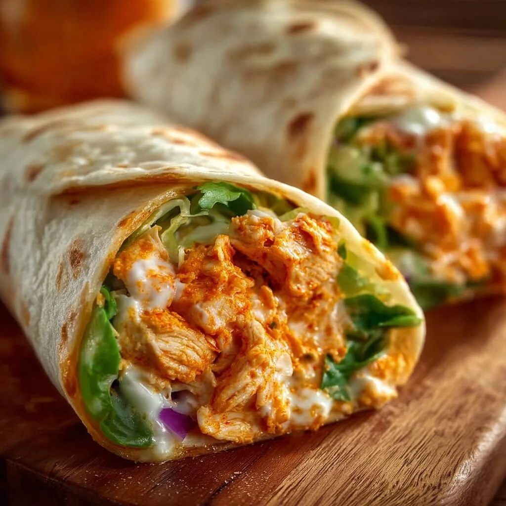 Spicy Buffalo Chicken Wraps