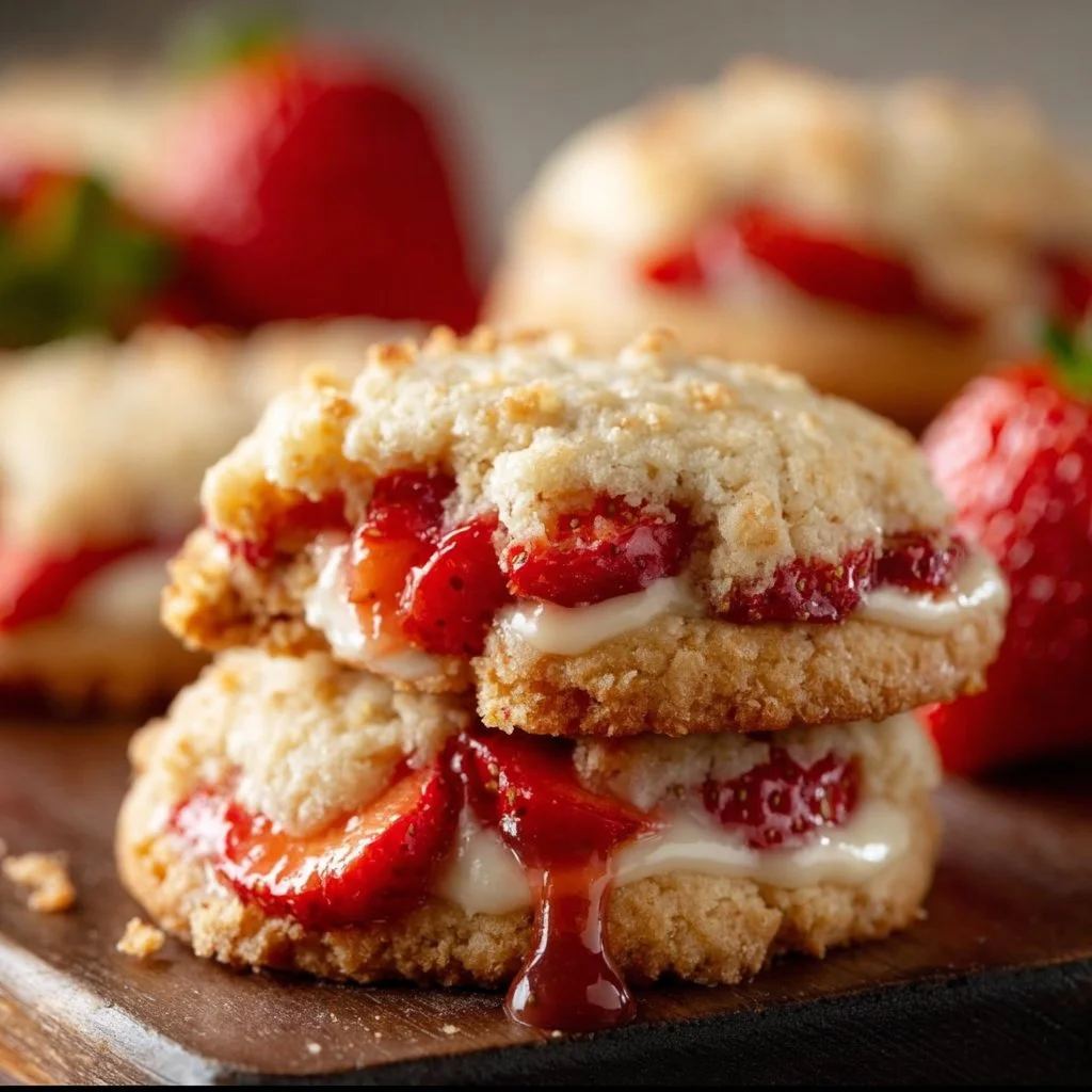 Strawberry Cheesecake Cookies