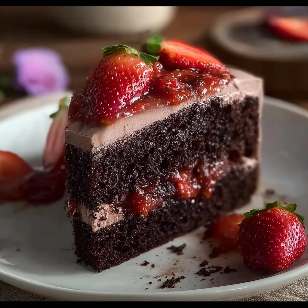 Strawberry Chocolate Cake