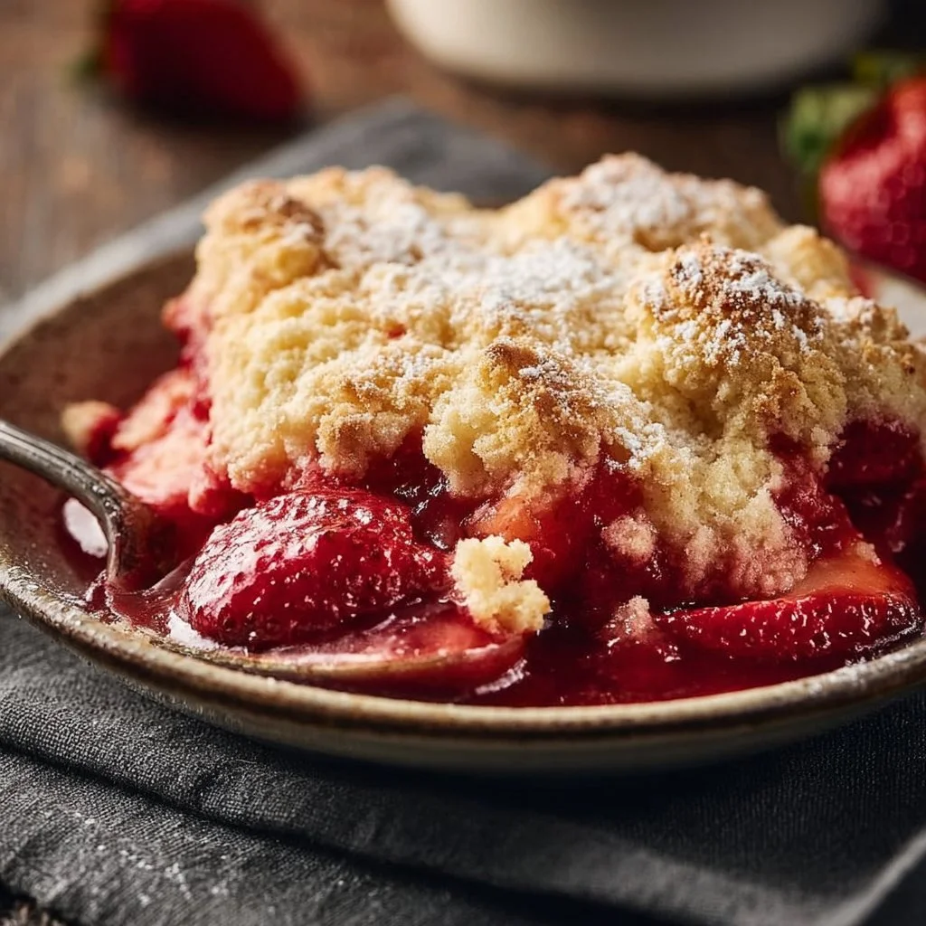 Sweet Summer Magic in Every Bite - Strawberry Cobbler