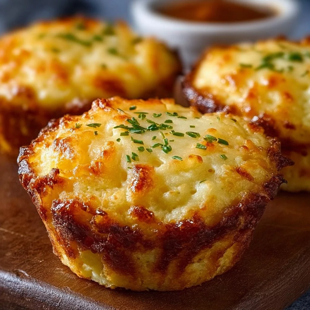 Cheesy Mashed Potato Muffins