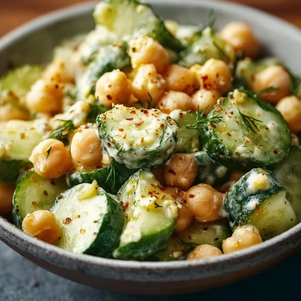 Chickpea & Cucumber Salad