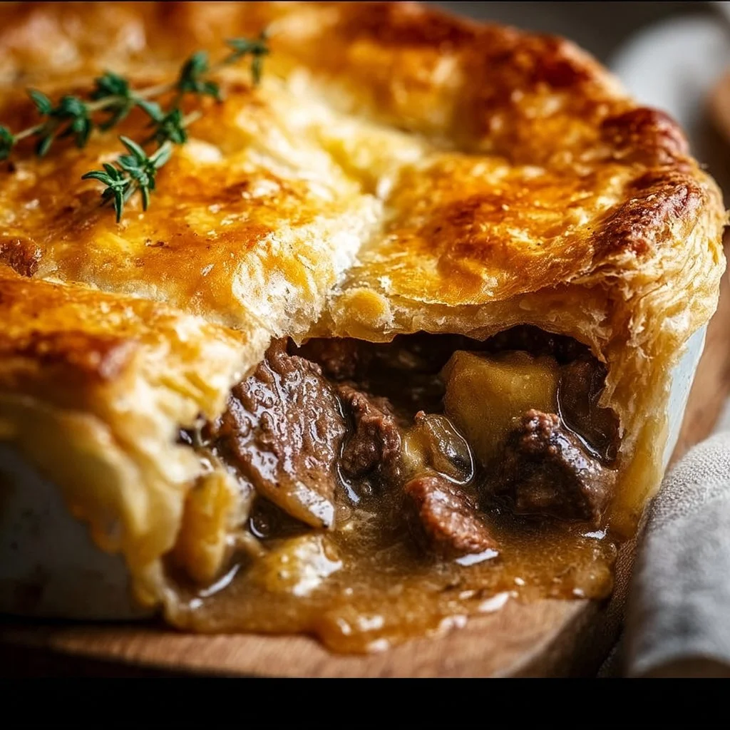 Chunky Beef and Mushroom Pie