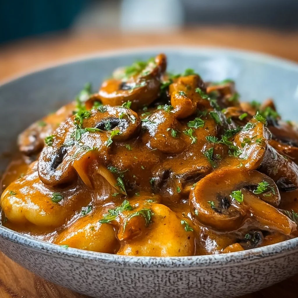 Cozy Hungarian Mushroom Paprikash